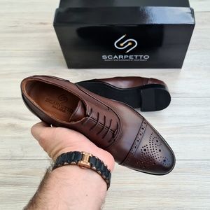 Brown Men's Genuine Leather Loafer - Leather Sole